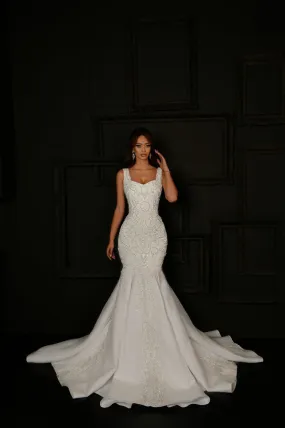 Alexis Elegant  White Wedding Dress Wedding Dress