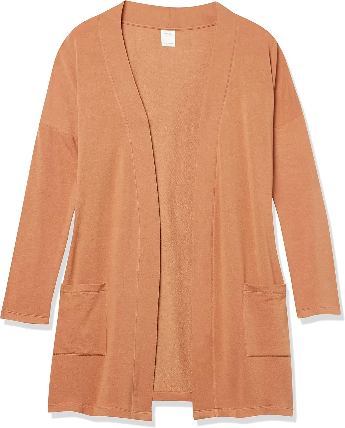 Amazon Essentials Women's Relaxed-Fit Lightweight Lounge Open-Front Cardigan