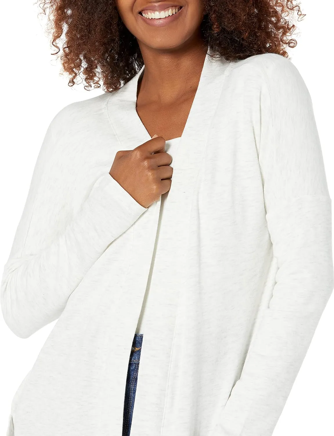 Amazon Essentials Women's Relaxed-Fit Lightweight Lounge Open-Front Cardigan