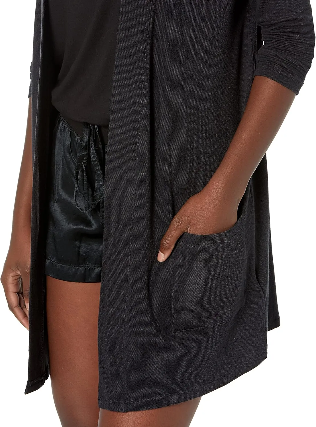 Amazon Essentials Women's Relaxed-Fit Lightweight Lounge Open-Front Cardigan