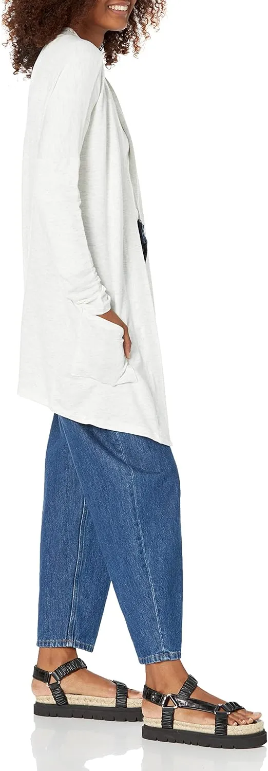 Amazon Essentials Women's Relaxed-Fit Lightweight Lounge Open-Front Cardigan