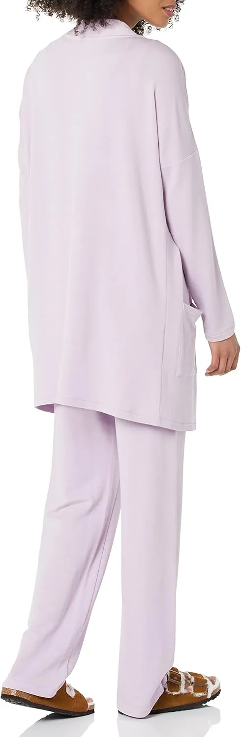 Amazon Essentials Women's Relaxed-Fit Lightweight Lounge Open-Front Cardigan