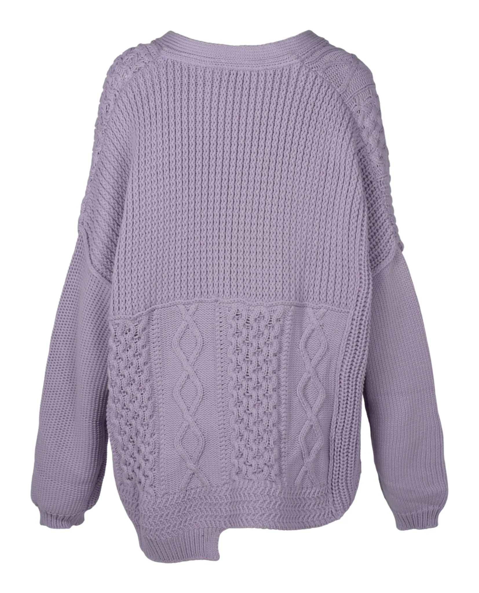 AMBUSH Womens Patchwork Knitted Cardigan