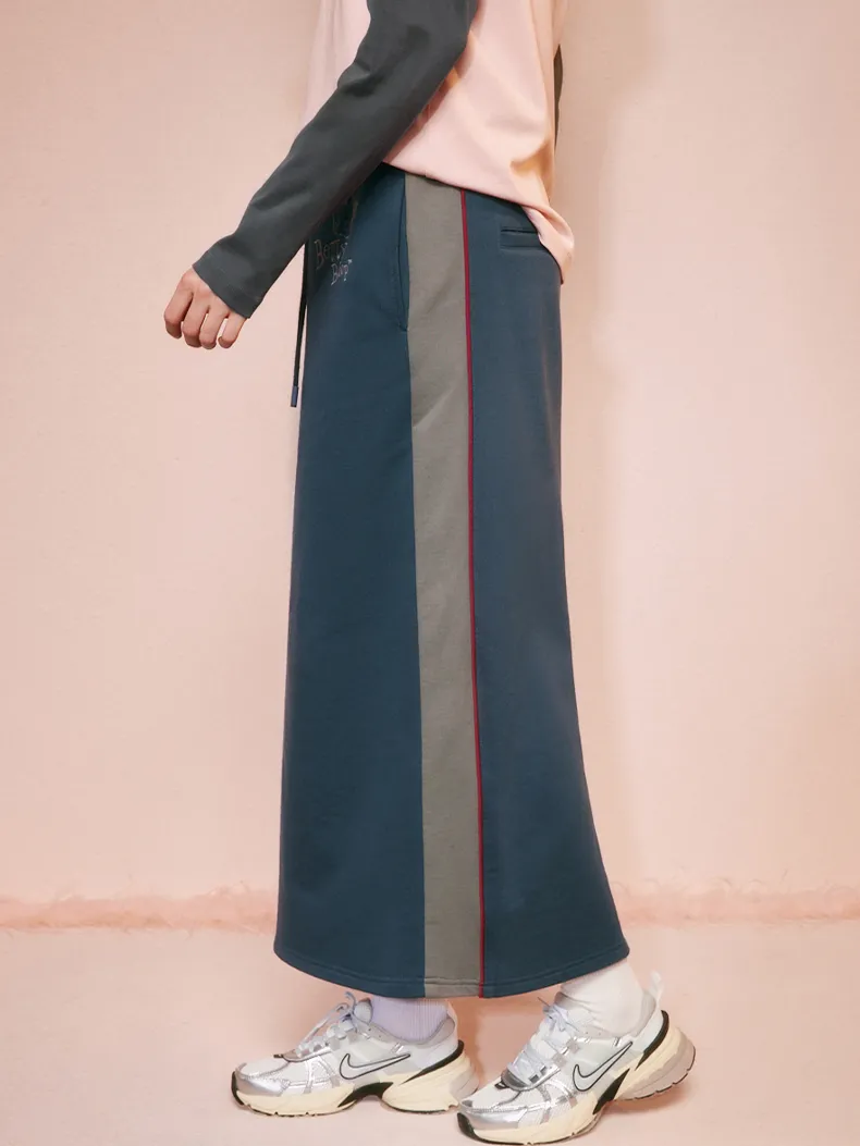 Betty Print Casual Flare Relax Long-Skirt