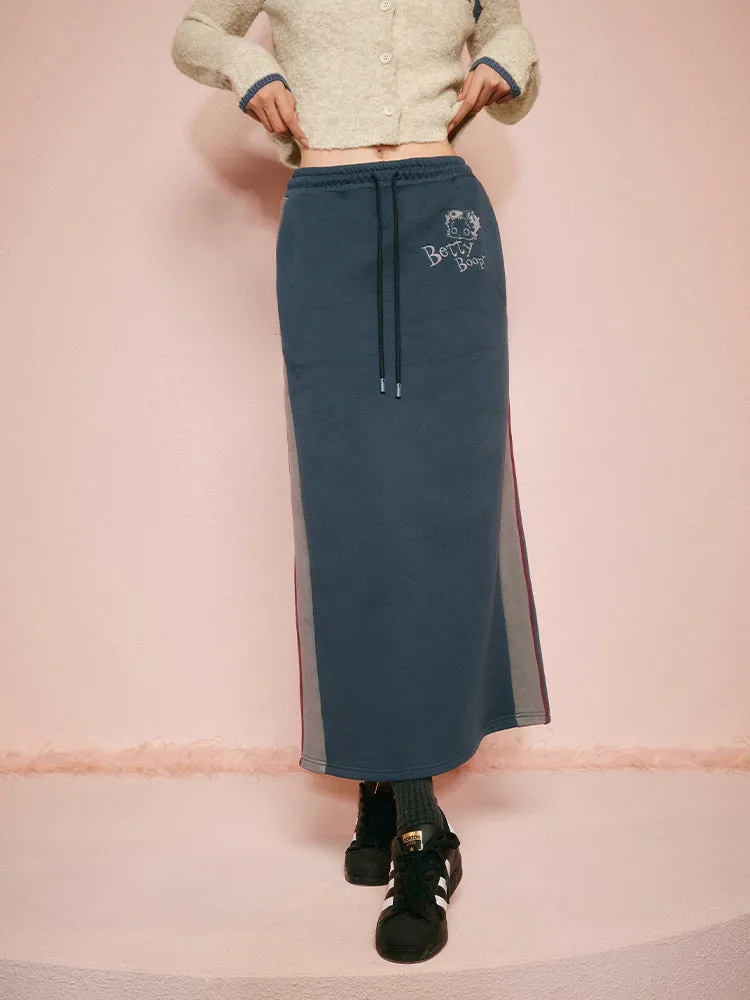 Betty Print Casual Flare Relax Long-Skirt