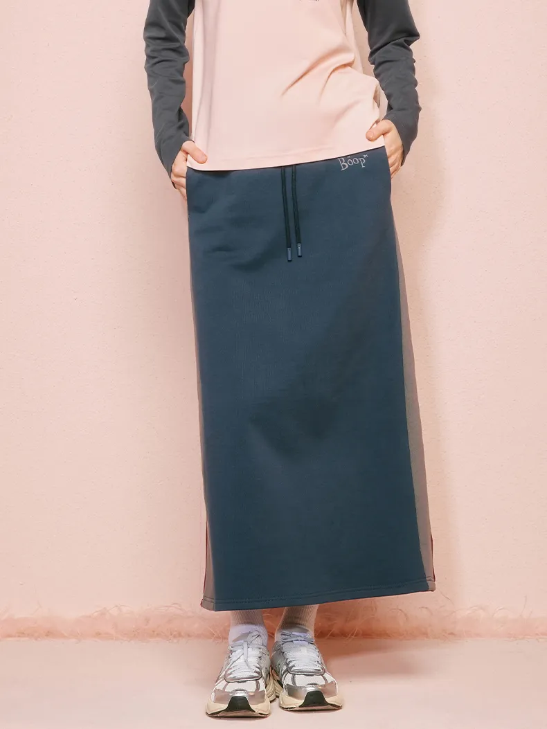 Betty Print Casual Flare Relax Long-Skirt