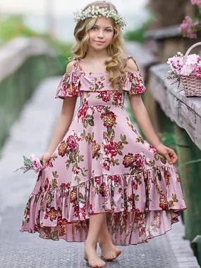 Bloom Baby Cold Shoulder Maxi Sundress