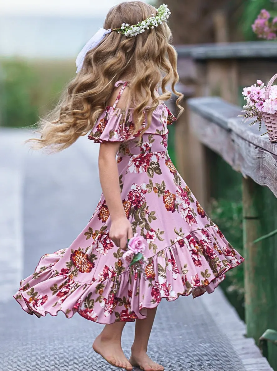 Bloom Baby Cold Shoulder Maxi Sundress