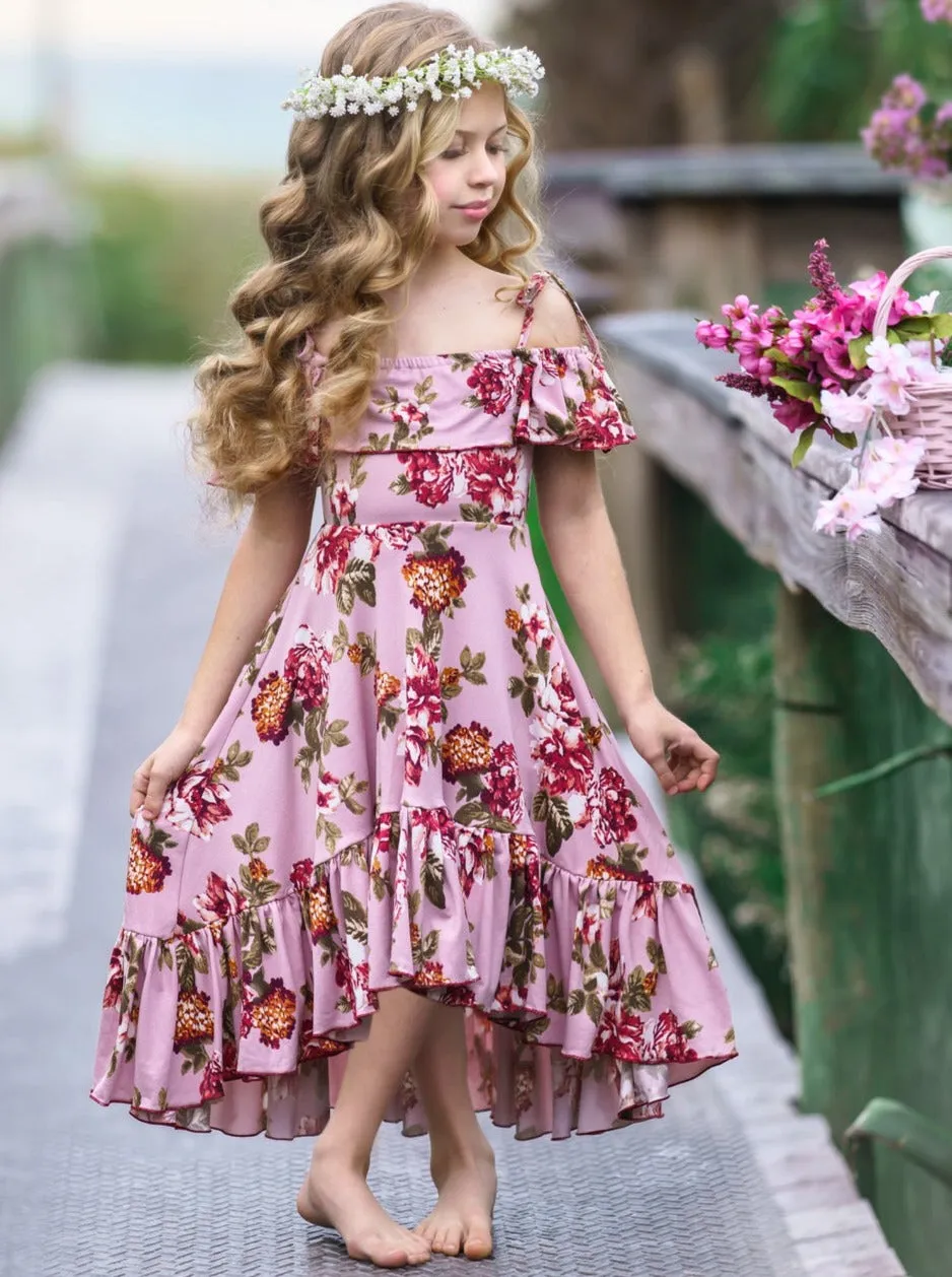 Bloom Baby Cold Shoulder Maxi Sundress