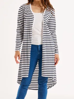 BYRON CARDIGAN - Blue/White Stripe