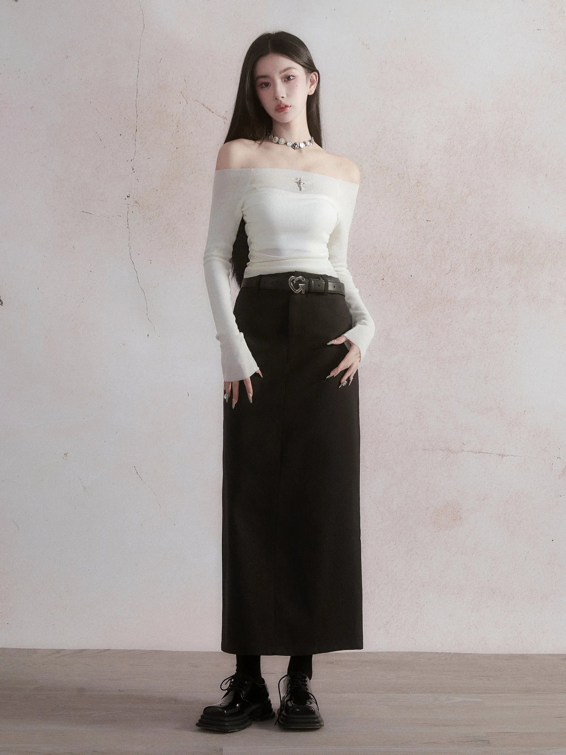 Casual Classic Straight Skirt