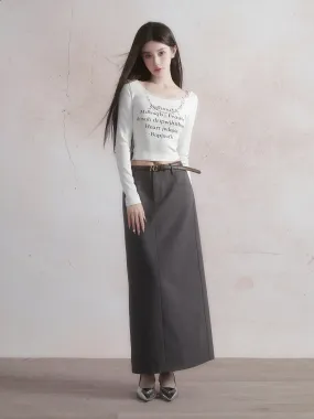 Casual Classic Straight Skirt