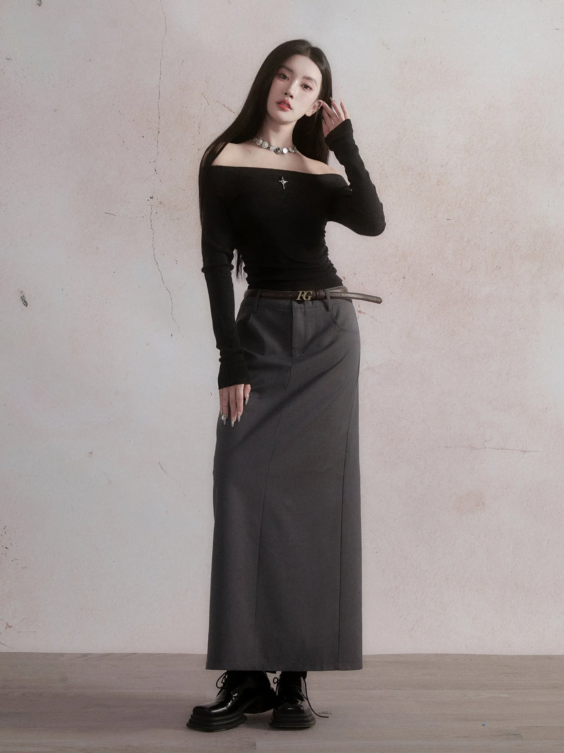 Casual Classic Straight Skirt