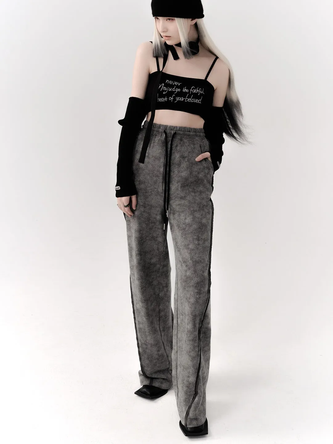 Casual Cutsew Skirt Pants