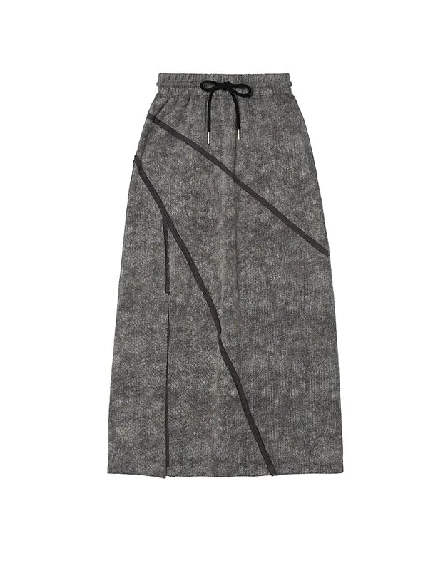 Casual Cutsew Skirt Pants