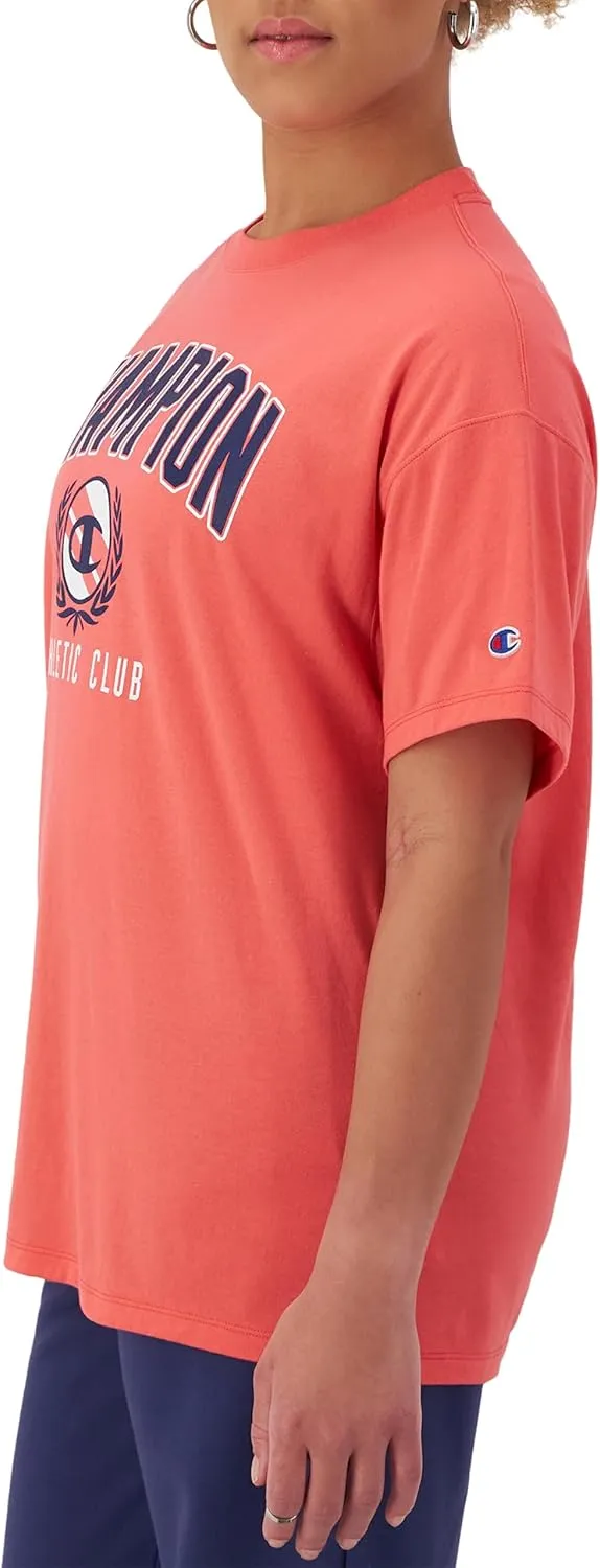 Champion Women's Tshirt, Classic Oversized Tshirt Soft and Comfortable Tee Shirt For Women