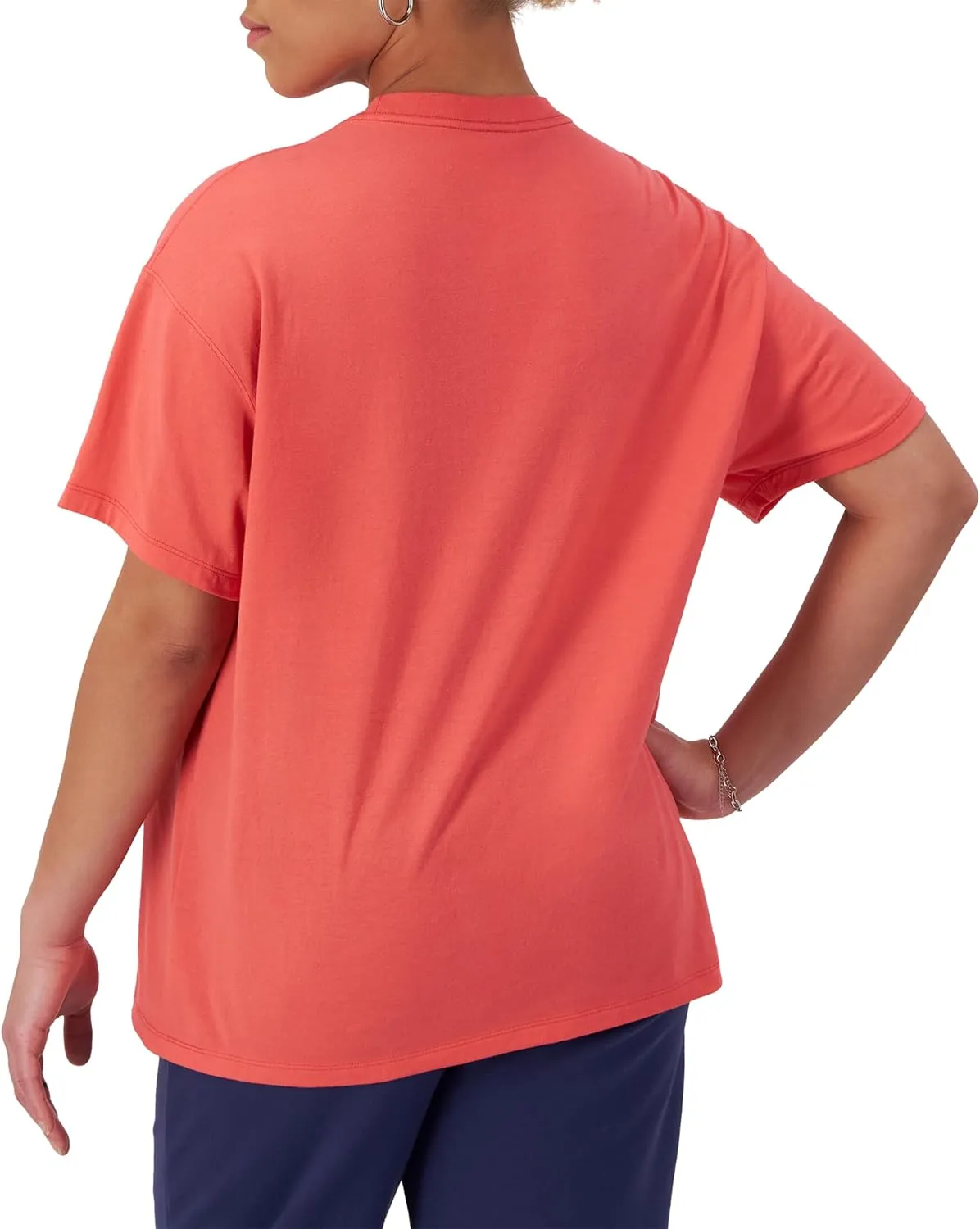 Champion Women's Tshirt, Classic Oversized Tshirt Soft and Comfortable Tee Shirt For Women