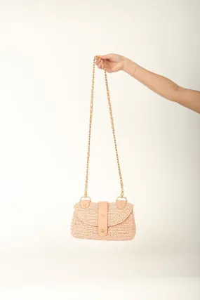 Chanel 2005 Raffia Chain Shoulder Bag