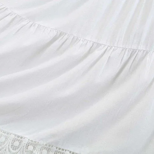 Chiffon Sleeveless Lace Patchwork Sundress