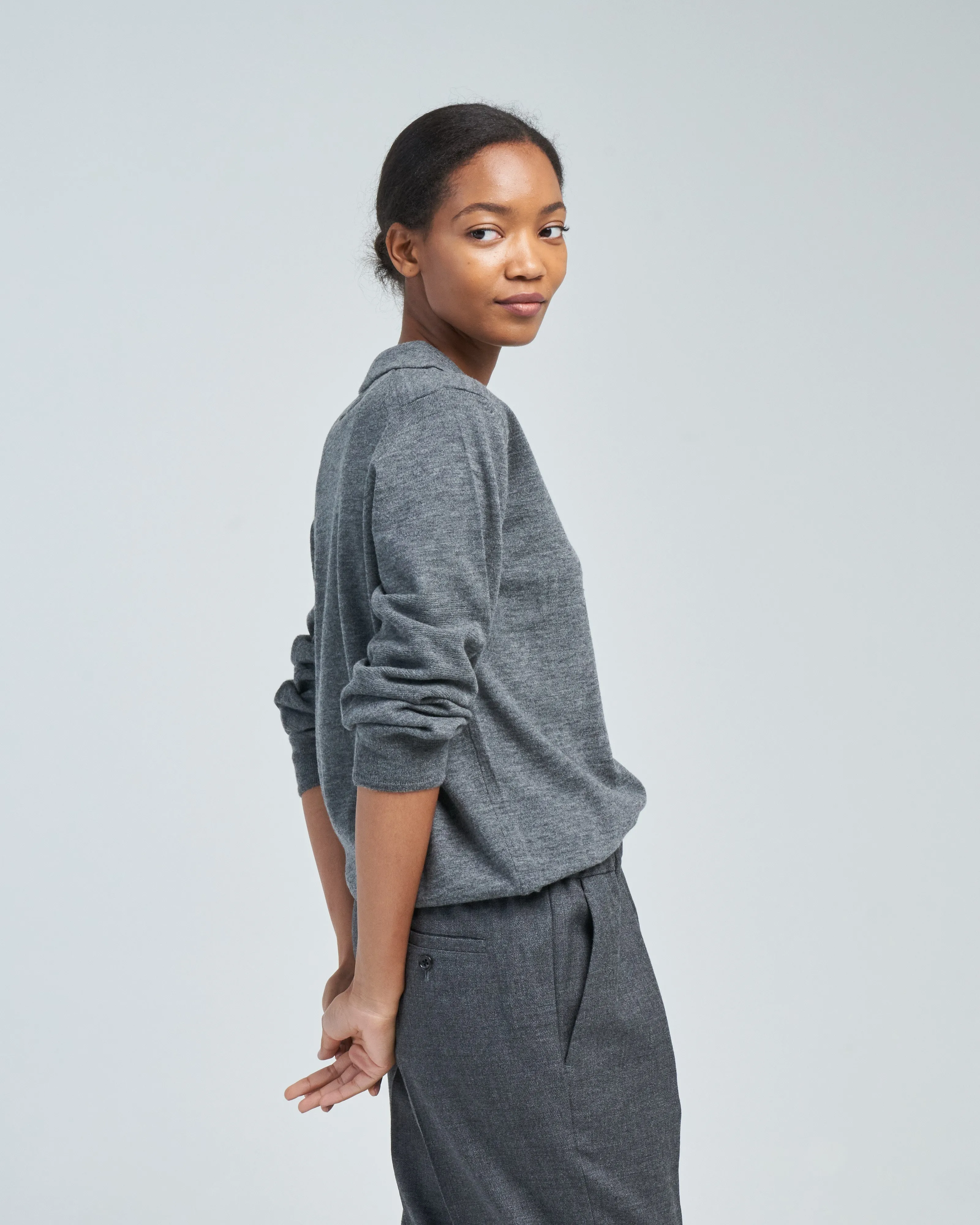 collared cardi