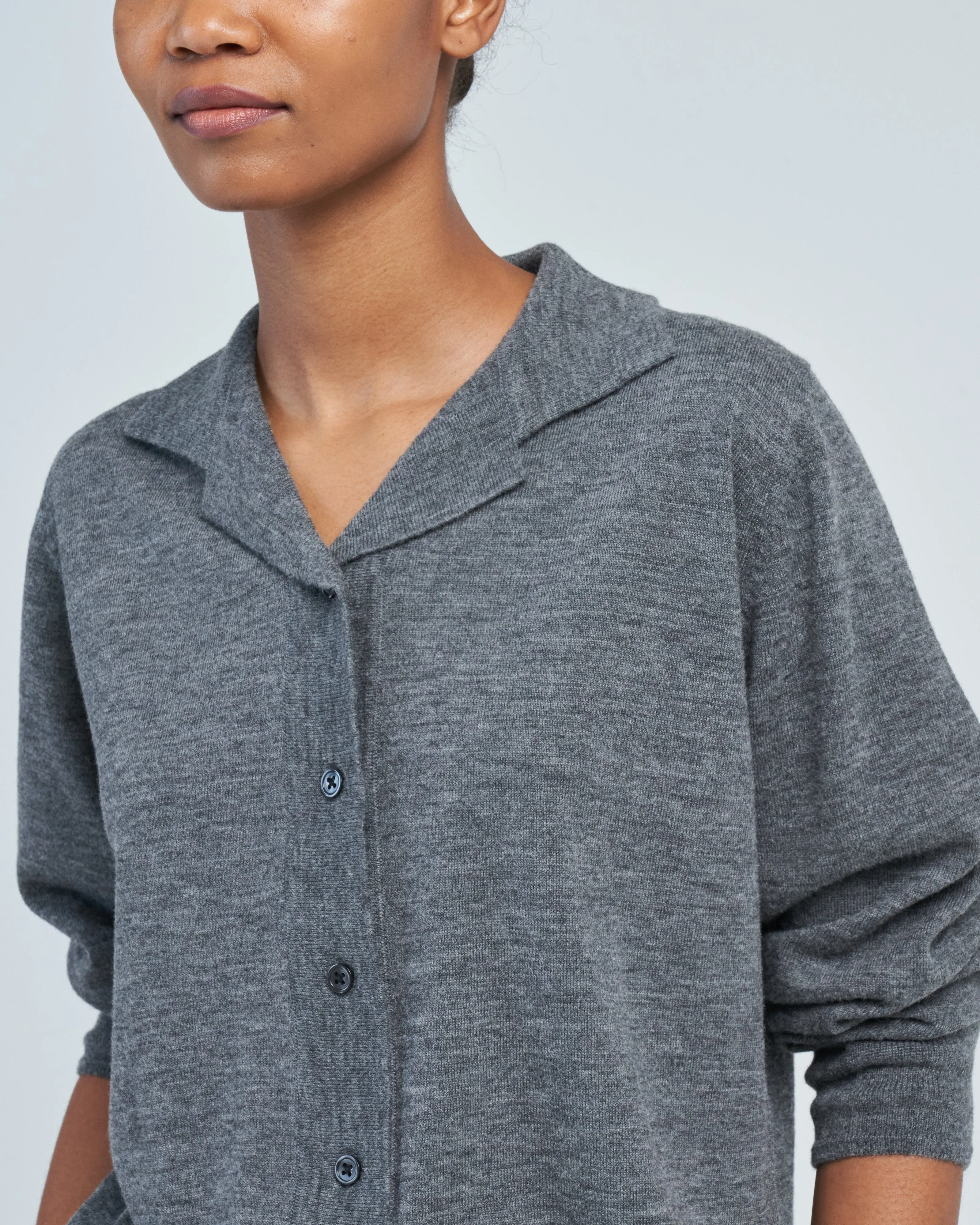 collared cardi