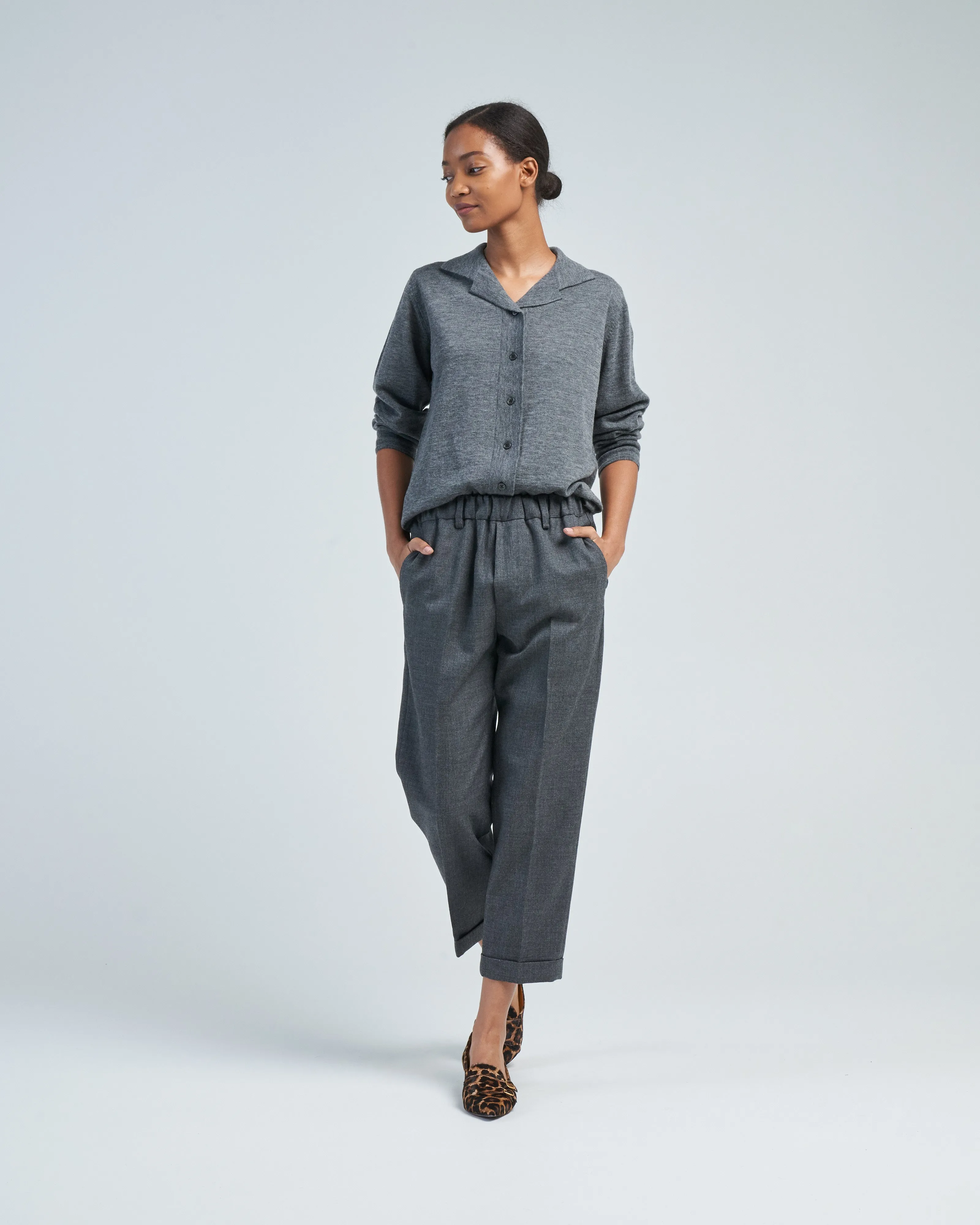 collared cardi