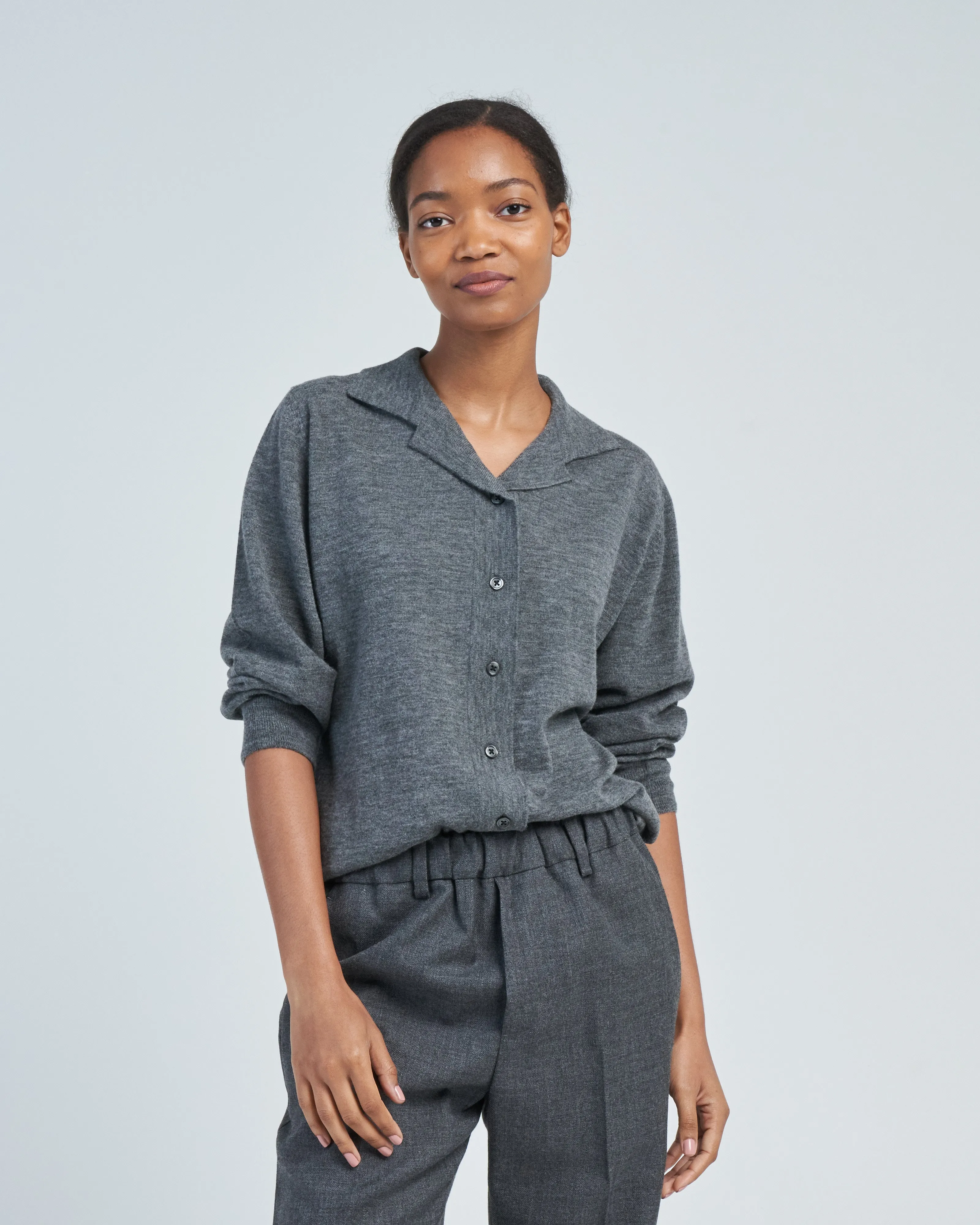 collared cardi