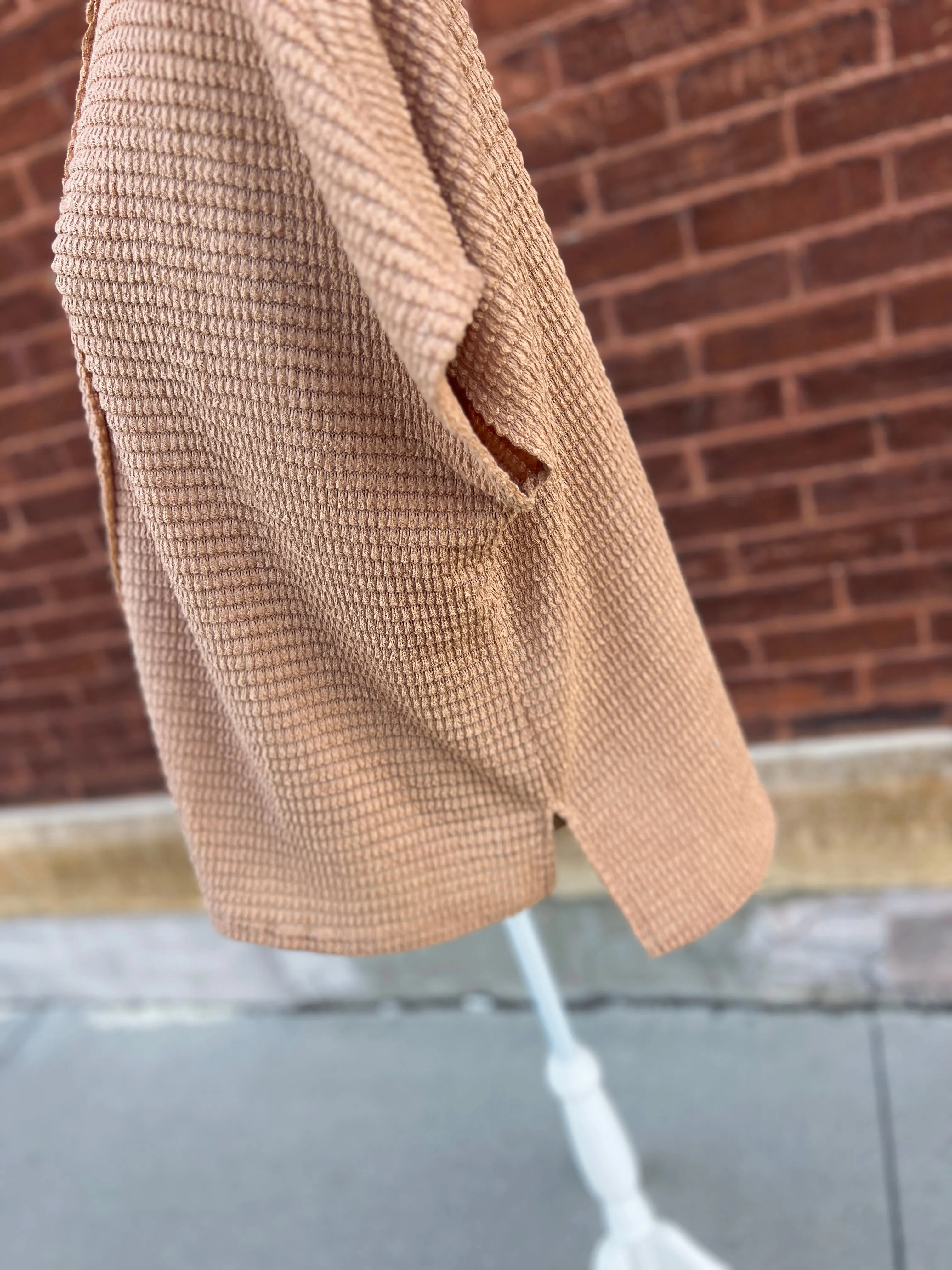 Dolman Jacquard Top - Brush