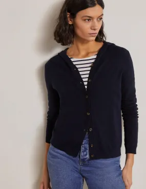 Elodie Relaxed Hoodie-Navy