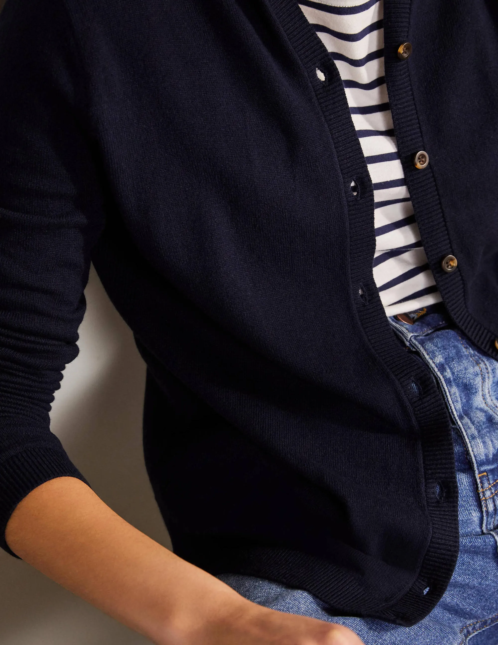 Elodie Relaxed Hoodie-Navy