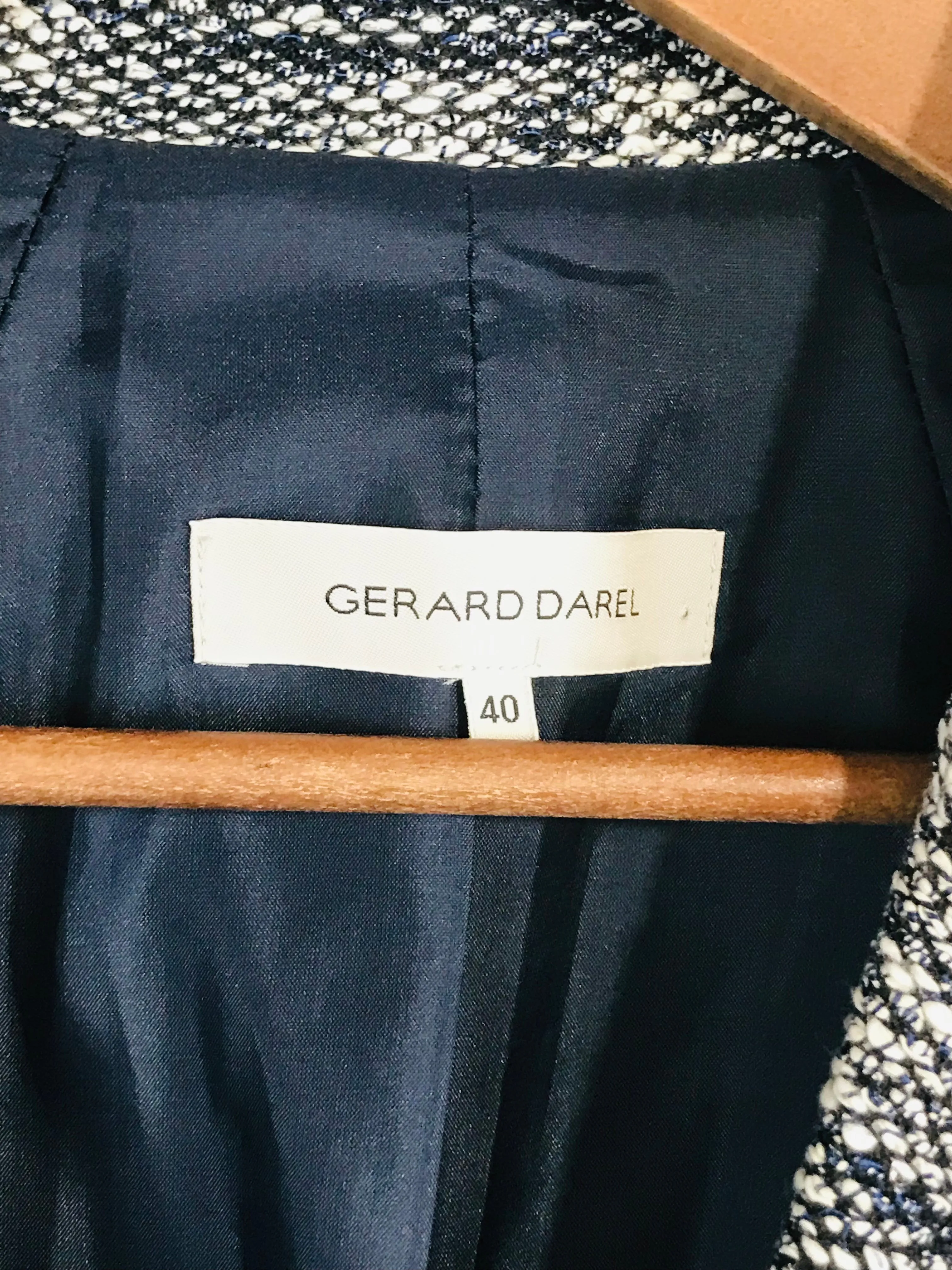 Gerard Darel Women's Tweed Lightweight Blazer Jacket | EU40 UK12 | Multicolour