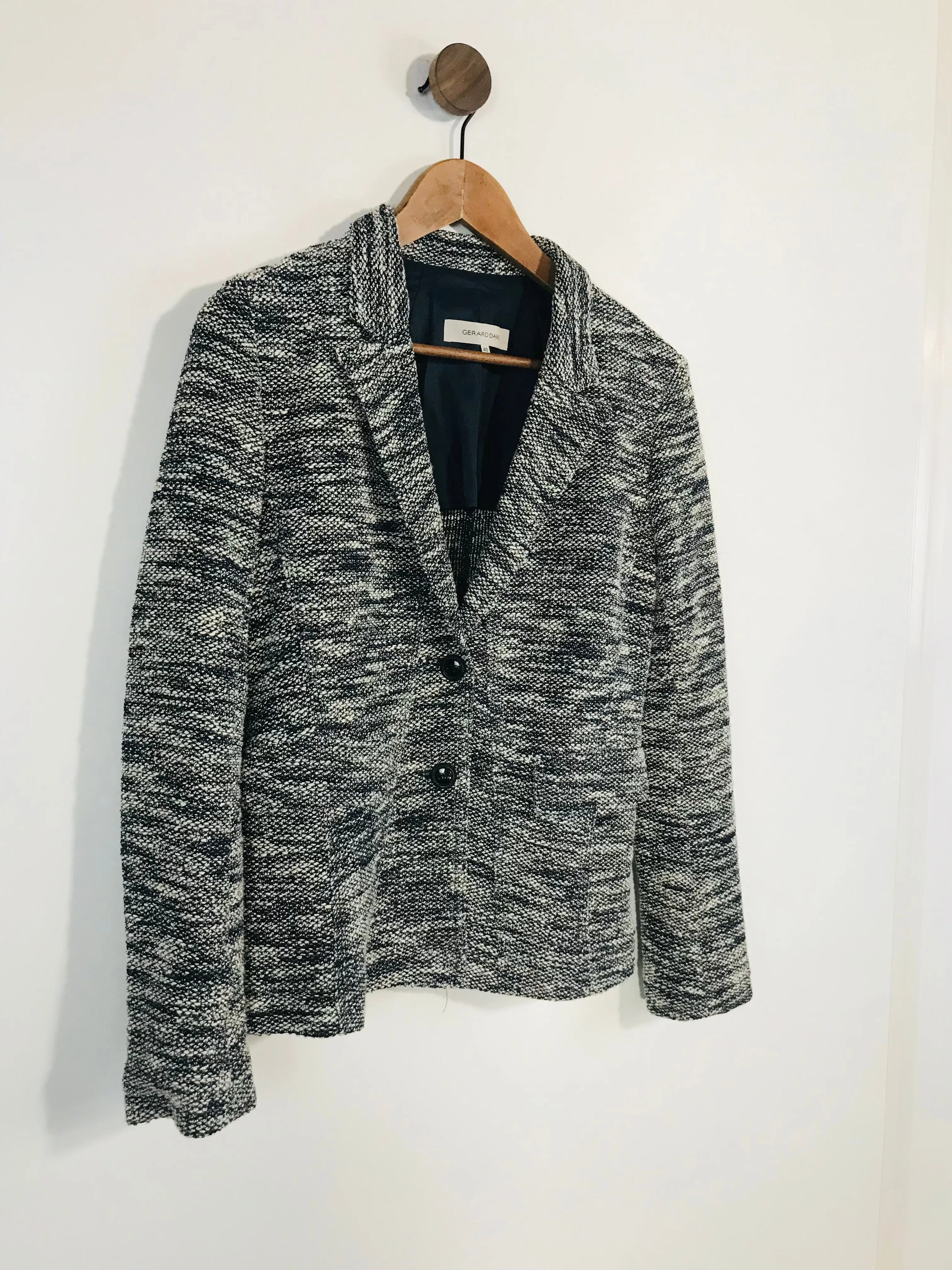 Gerard Darel Women's Tweed Lightweight Blazer Jacket | EU40 UK12 | Multicolour