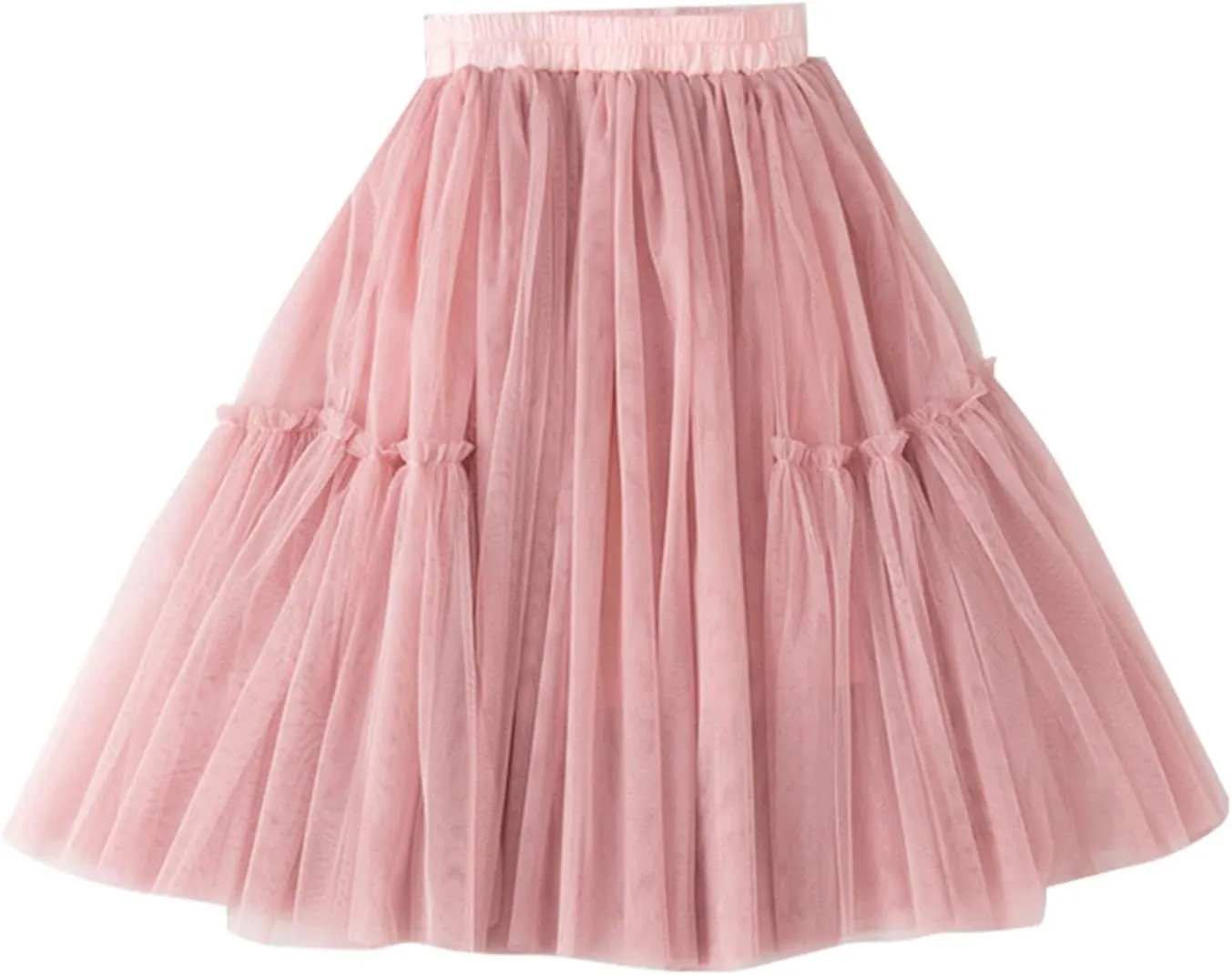 Girls Plus Dresses Long Skirt Girls Tiered Ruffle Maxi Skirts Girls Soft Fluffy Skirt Party Girl Skirt Pageant