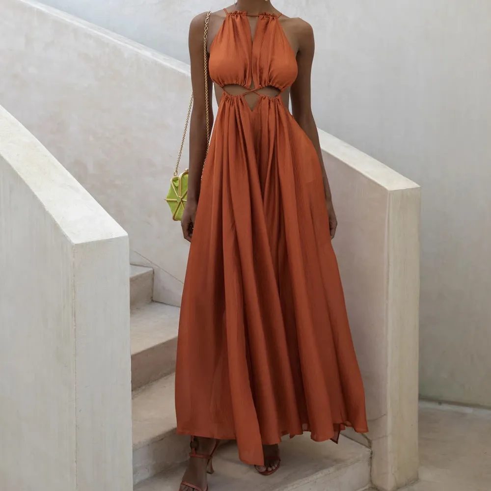 Heidi – Boho Sundress with Halter Neck