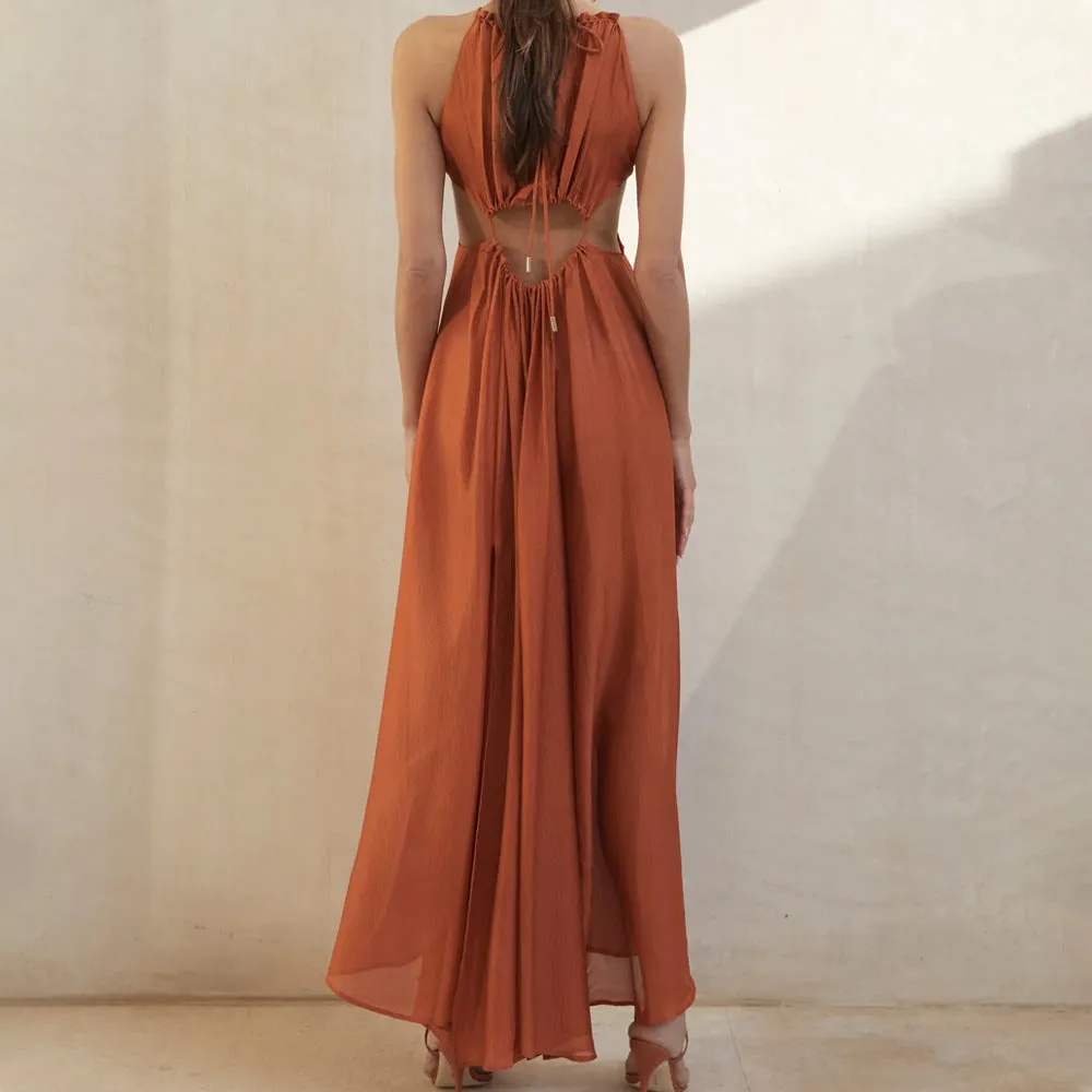 Heidi – Boho Sundress with Halter Neck