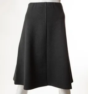 HONEYSEED PONTE A-LINE SKIRT 27" CHARCOAL