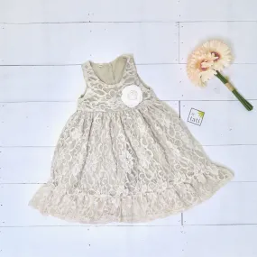 Iris Dress in Nude Soft Lace