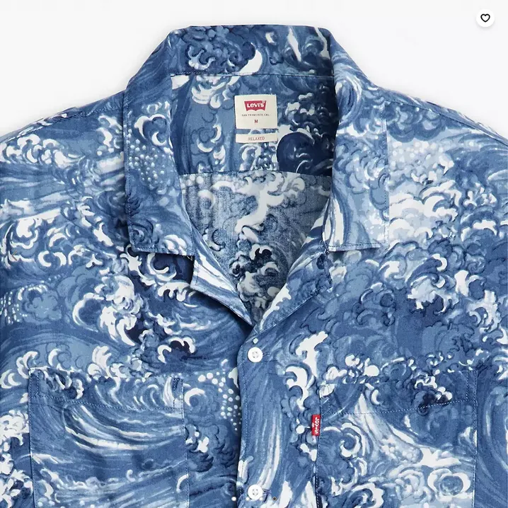 Levis Sunset Camp Shirt in Waves