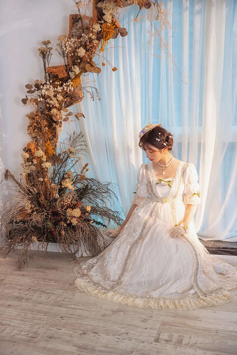 Miss Point~The Sally Gardens~Elegant Lolita Embroidery OP Dress