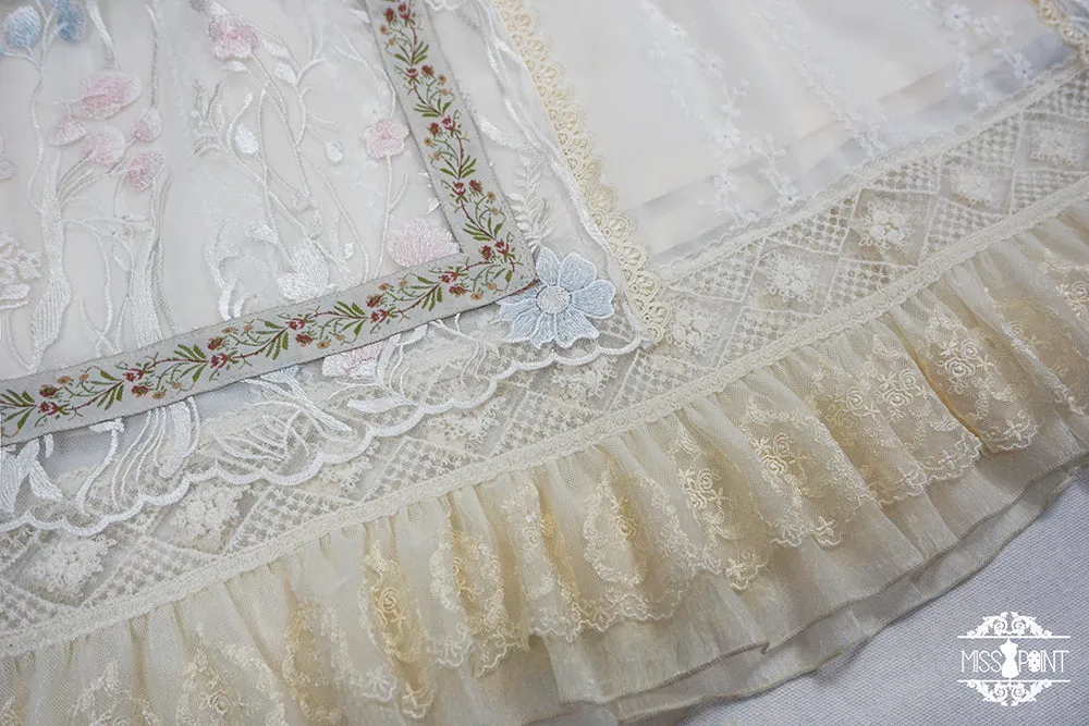 Miss Point~The Sally Gardens~Elegant Lolita Embroidery OP Dress