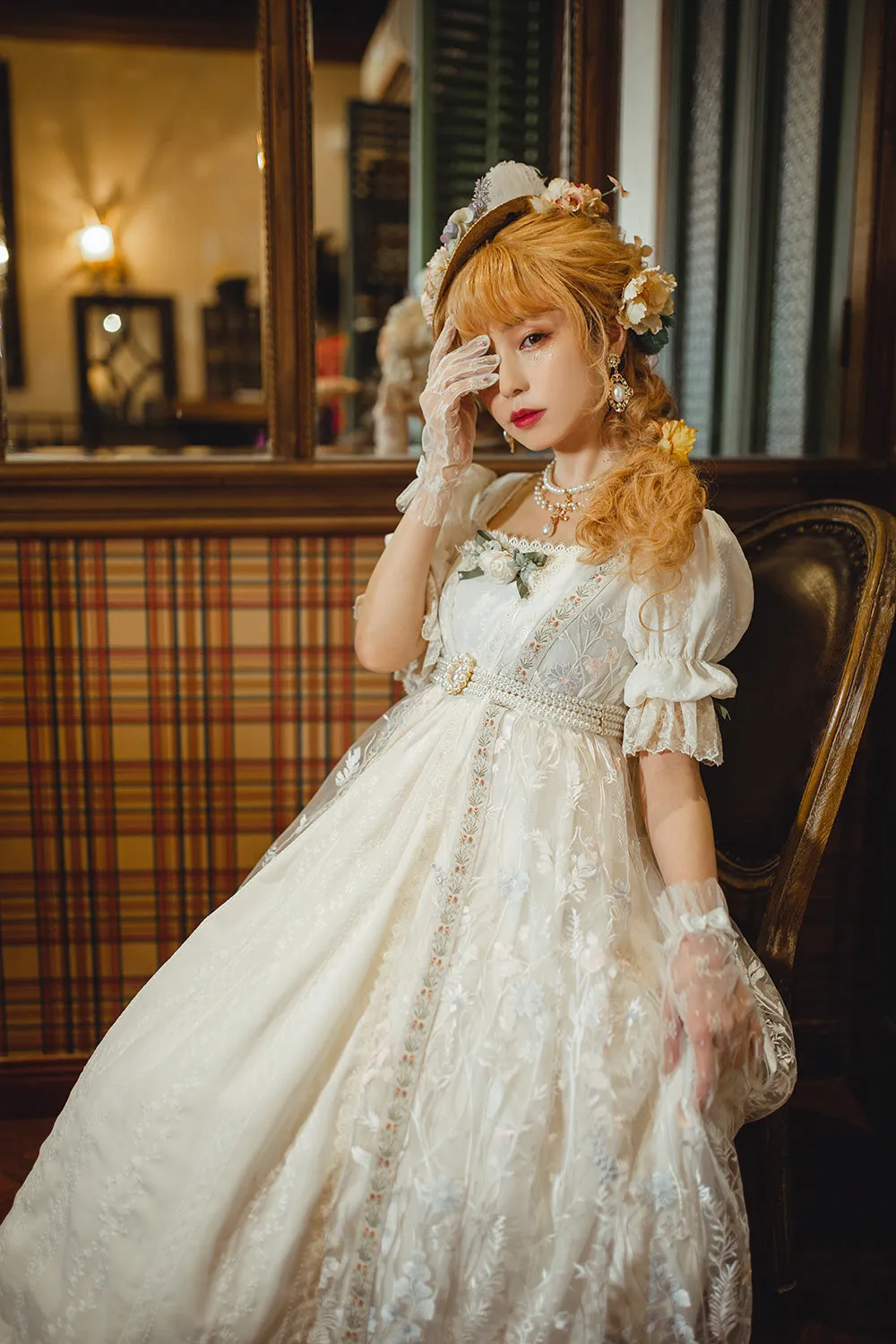Miss Point~The Sally Gardens~Elegant Lolita Embroidery OP Dress
