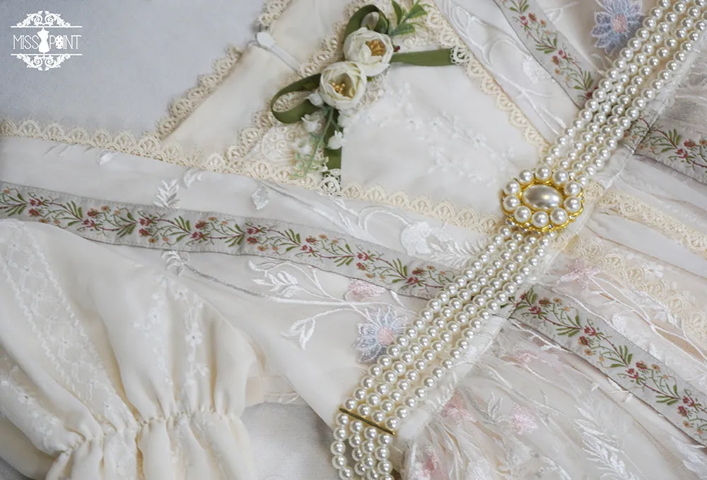 Miss Point~The Sally Gardens~Elegant Lolita Embroidery OP Dress