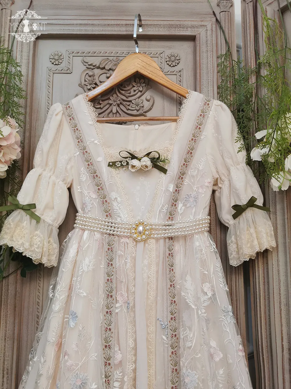 Miss Point~The Sally Gardens~Elegant Lolita Embroidery OP Dress