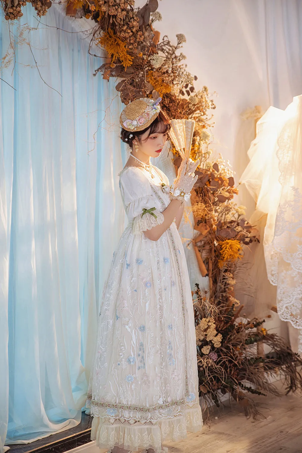 Miss Point~The Sally Gardens~Elegant Lolita Embroidery OP Dress