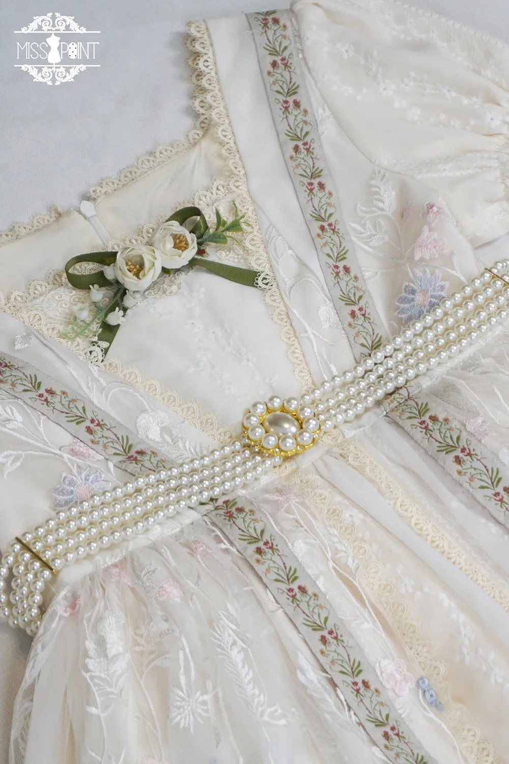Miss Point~The Sally Gardens~Elegant Lolita Embroidery OP Dress