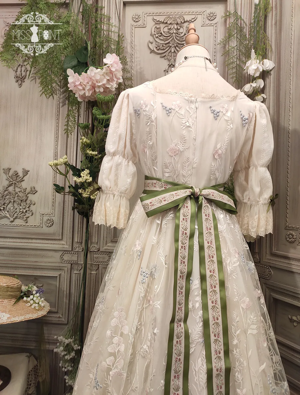 Miss Point~The Sally Gardens~Elegant Lolita Embroidery OP Dress