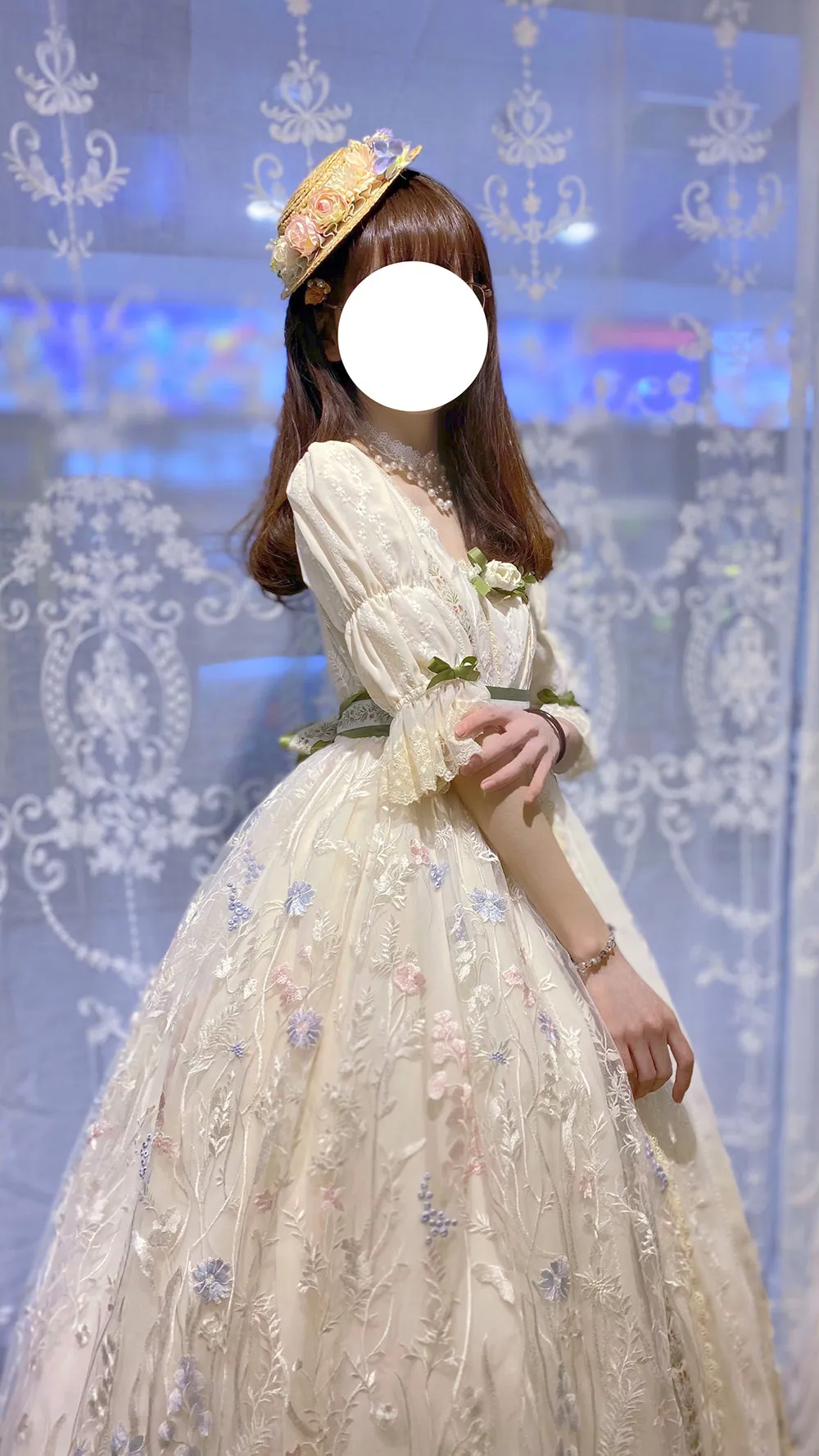 Miss Point~The Sally Gardens~Elegant Lolita Embroidery OP Dress