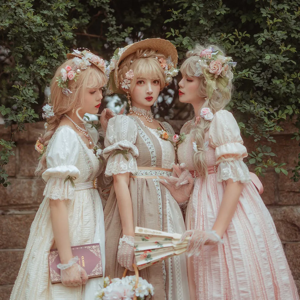 Miss Point~The Sally Gardens~Elegant Lolita Embroidery OP Dress