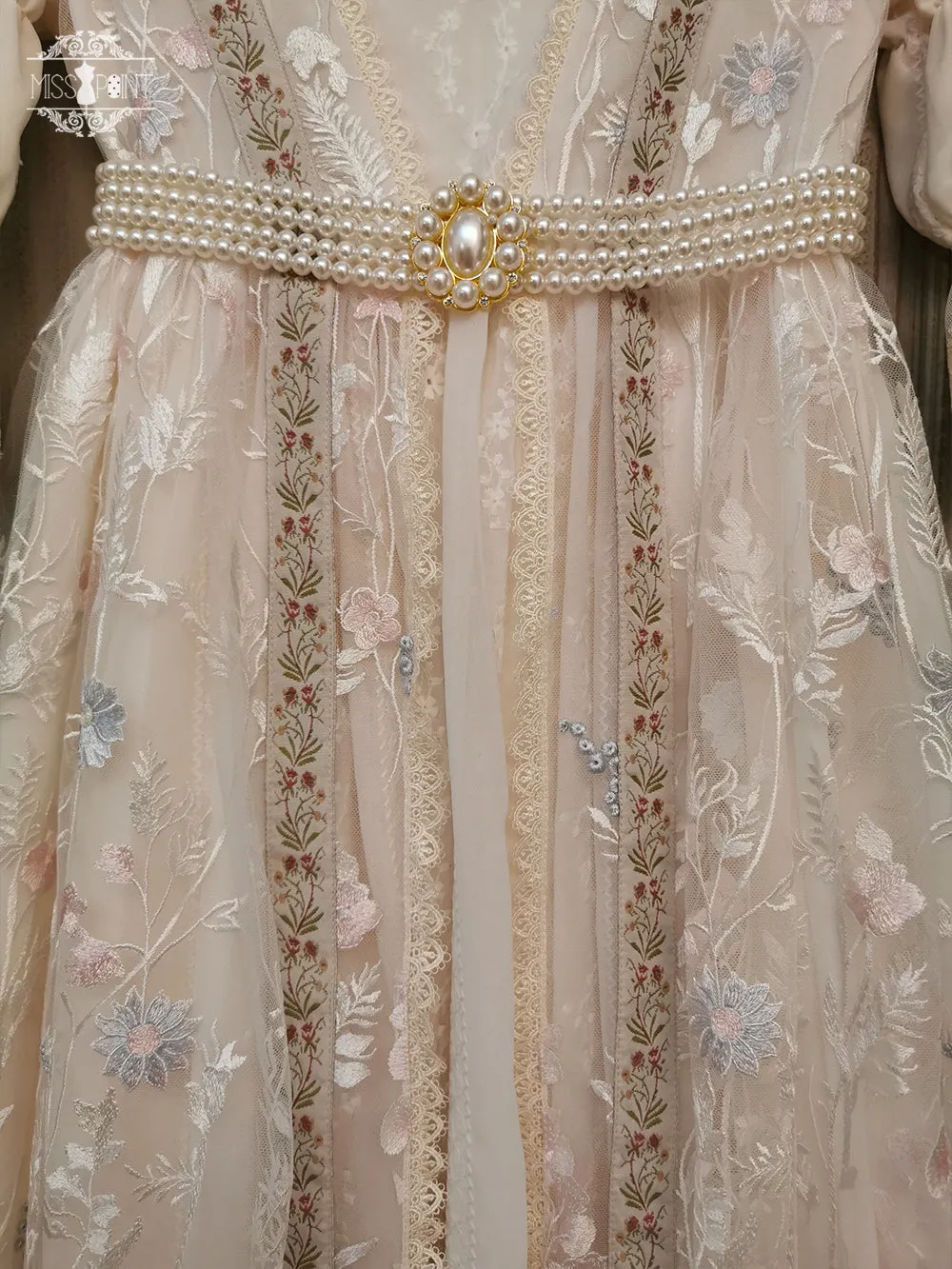 Miss Point~The Sally Gardens~Elegant Lolita Embroidery OP Dress