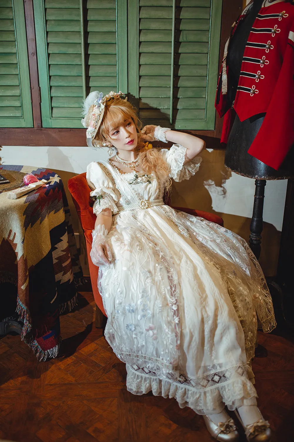 Miss Point~The Sally Gardens~Elegant Lolita Embroidery OP Dress